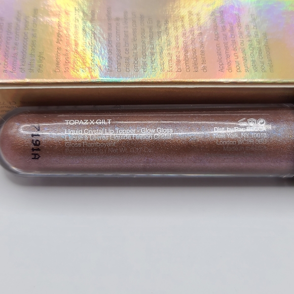 Becca Liquid Crystal Lip Topper Glow Gloss in Topaz X Gilt - Picture 6 of 7